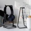 Headphone Stand Headphone Holder Desktop Headset Headphone Holder Game Table Accessories Multi-Function Headphone Rack Simple Metal Headset Stand Headset Stand (Color : Black) view 4