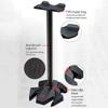 Gaming Headphone Headset Stand Aluminum Headset Headphone Stand Holder with Sturdy Stable Base Fit for Gamers Gifts Desk Gaming Accessories view 4