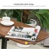Mobile Stand Up Desk Mobile Computer Desk Suitable for Bedroom Living Room Speech (Color : Log) (Cherry) view 3