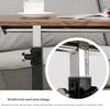 Mobile Stand Up Desk Mobile Computer Desk Suitable for Bedroom Living Room Speech (Color : Log) (Cherry) view 4