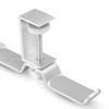 Headphone Stand Headphone Rack Desktop Clip-on Headphone Holder Universal Dual Headset Stand Aluminum Headset Holder Portable Rotatable Headphone Hanger Headset Stand (Color : Silver) view 3