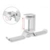 Headphone Stand Headphone Rack Desktop Clip-on Headphone Holder Universal Dual Headset Stand Aluminum Headset Holder Portable Rotatable Headphone Hanger Headset Stand (Color : Silver) view 4
