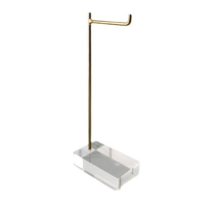 Headphone Stand Headphone Hanger Desktop Vertical Headset Stand Game Table Accessories Multifunctional Headphone Display Stand Acrylic Transparent Base Metal Stand Headset Stand