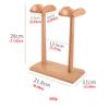 Headphone Stand Headphone Stand Headphone Hanger Wooden Headphone Holder Binaural Hanger Headphone Display Stand Game Table Accessories Headset Stand (Color : A) (B) view 2