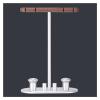 Headphone Stand Headphone Stand Creative Aluminum Alloy Headset Stand Headset Holder for Desk with Non-Slip Silicone Base in-Ear Headset Stand Headset Stand (Color : C) view 1