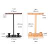 Headphone Stand Headphone Stand Creative Aluminum Alloy Headset Stand Headset Holder for Desk with Non-Slip Silicone Base in-Ear Headset Stand Headset Stand (Color : C) view 2