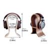 Headphone Stand Headset Stand Desktop Vertical Solid Wood Headphone Holder Game Table Accessories Multi-function Headphone Hanger (board Width 3.1/4.7 Inches) Headset Stand (Size : S-4.72in) (S) view 2