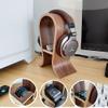Headphone Stand Headset Stand Desktop Vertical Solid Wood Headphone Holder Game Table Accessories Multi-function Headphone Hanger (board Width 3.1/4.7 Inches) Headset Stand (Size : S-4.72in) (S) view 3