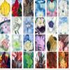 Stickers [24 pcs x 2.5"x3.5" Each] Colourful Paintings of Cool Pastel Flowers and Leaves Old Book Illustrations Vintage FLONZ Ephemera for Craft and Scarpbooking view 2