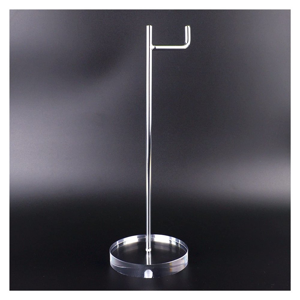 Headphone Stand Stainless Steel Acrylic Headphone Stand Headphone Display Hanger Headset Accessories for All Headphone Sizes Easy to Install Headset Stand
