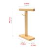 Headphone Stand Wooden Earphone Hanger Desktop Vertical Headset Bracket Game Table Accessories Multifunctional Earphone Display Stand Metal Hook Headset Stand (Color : B)(A) view 2
