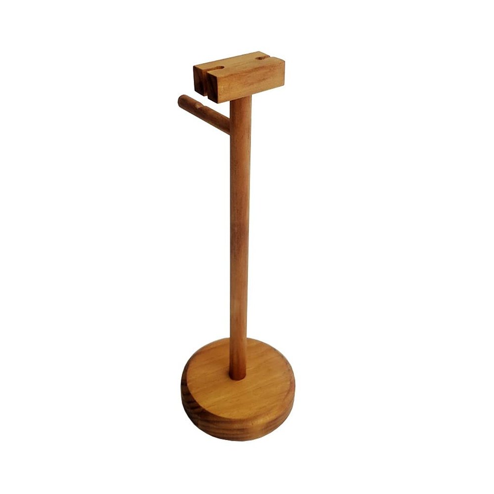 Headphone Stand Headphone Hanger Desktop Solid Wood Vertical Headphone Rack Game Table Accessories Universal Headphone Display Stand 11.22 Inches High Headset Stand (Color : B)