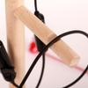 Headphone Stand Headphone Hanger Desktop Solid Wood Vertical Headphone Rack Game Table Accessories Universal Headphone Display Stand 11.22 Inches High Headset Stand (Color : B) view 4