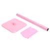 Headphone Stand Headphone Holder Aluminum Earphone Gaming Headset Desktop Display Stand Bracket Rack Hanger for All Headphones Size 230x110x25mm Headset Stand (Color : Pink) (Black) view 4