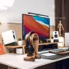 Headphone Stand Wooden Headphone Stand Hanger Simple Protection Headset Desktop Headset Holder for PC Gaming in Internet Cafes Headset Stand (Color : B) view 4