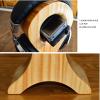 Headphone Stand Headphone Holder Unique Wooden Headphone Stand Creative Study Vertical Headphone Storage Bracket Display Stand Multifunctional Bracket Headset Stand view 4