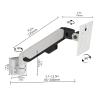 Monitor Stand Single LCD Monitor Stand Fully Adjustable Gas Spring Monitor Stand Mount Wall Mount Tilt and Swivel Bracket for 10-32 Inch Screen White Monitor Mount (Style : B) (A) view 2