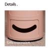 Modern Drawer Bedside Side/End Table/Nightstand Bedroom Living Room Storage Unit 32x40cm end Tables Bedroom (Color : Yellow) view 4
