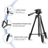 UBeesize 54'' Camera Tripod, Phone Tripods for iPhone with Bag, Travel Tripode Stand with Remote Compatible with iPhone 17/1615/14/13/12/11, Android Phones, Cameras, DSLR and Gopro view 2