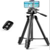 UBeesize 54'' Camera Tripod, Phone Tripods for iPhone with Bag, Travel Tripode Stand with Remote Compatible with iPhone 17/1615/14/13/12/11, Android Phones, Cameras, DSLR and Gopro view 4