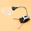 Magnifier 2.5X/8X LED Illuminating Magnifier Metal Hose Glass Desk Table Reading Lamp Light with Clamp Repair Magnifying view 3
