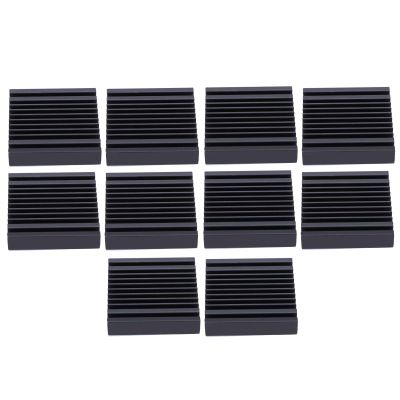 10pcs Aluminum Heat Sink, 40 x 9 x 40mm Heatsink Radiator Circuit Board Cooling Cooler 11 Fins Thermal Conductive Adhesive Heat Sinks