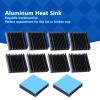 10pcs Aluminum Heat Sink, 40 x 9 x 40mm Heatsink Radiator Circuit Board Cooling Cooler 11 Fins Thermal Conductive Adhesive Heat Sinks view 3