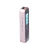 Voice Recorder High-Definition Dual Microphone Lossless Noise Reduction Long-Distance Voice Recorder Professional Voice Recorder Portable Player Pink (Pink)