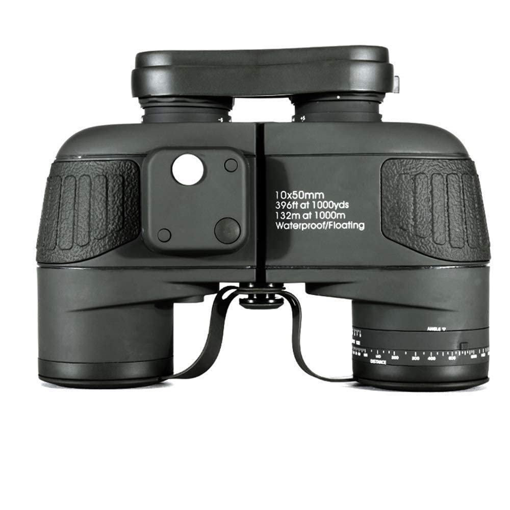 10X50 Marine Binoculars Waterproof Nitrogen Binoculars Zoom Rangefinder Hiking Travel Hunting Bird Watching (Color: B)(A)