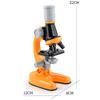 Biological Microscope 1200X Science Educational LED Kit Lab Home Microscope (Color : Orange Magnification : 1200X) (Yellow 1200X) view 2