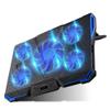 12-17 Inch Gaming Laptop Cooler Cooling Pad 5 Quiet Fans USB Powered Blue LED Light 7 Level Adjustable Mount Stands view 1