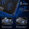 12-17 Inch Gaming Laptop Cooler Cooling Pad 5 Quiet Fans USB Powered Blue LED Light 7 Level Adjustable Mount Stands view 4
