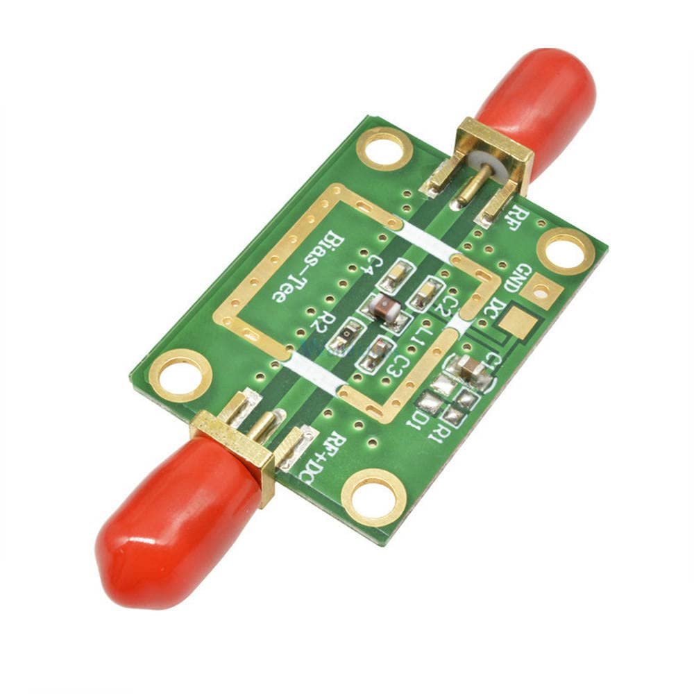 Bias Tee Wide Band Frequency 10MHz -6GHz RC DF Blocks Amplifier Board for HAM Radio RTL SDR LNA Low Noise Amplifier DC 1-50V