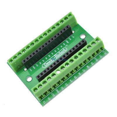 2Pcs Nano V 3.0 Controller Terminal Adapter Expansion Board IO Shield Simple Extension Plate for Arduino AVR ATMEGA328P