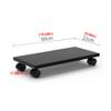 Computer Stands CPU Bracket Desktop Main Frame Main Box Bracket Tower Bracket with Pulley Bracket (Density Board/Black) Platforms (Size : B) (A) view 2