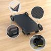 Computer Stands CPU Bracket Desktop Main Frame Main Box Bracket Tower Bracket with Pulley Bracket (Density Board/Black) Platforms (Size : B) (A) view 3