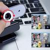 Computer HD Online Lesson USB Live Indoor Video Built-in Sound Absorption Noise Reduction Microphone 360-degree Rotating Multi-Function Base Suitable for Home Comp view 3