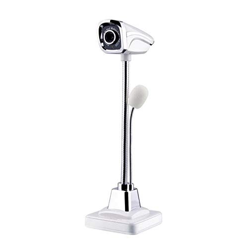 Camera HD-Free Drive Desktop PC Notebook Video with A Microphone (Colour: Black) (White)