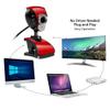 Computer Webcam Camera USB 2.0 50.0M 6 LEDs PC Camera 1080P HD Web Cam with Microphone Clip-on for PC Laptop Camera view 4