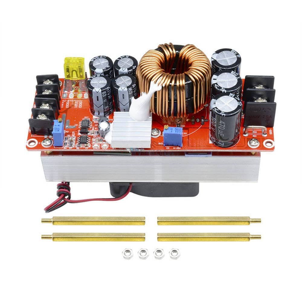 1500W 30A Voltage Step Up Converter Boost CC CV Power Supply Module Step Up Constant Current Module DC-DC 10-60V to 12-97V