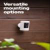 Ring Outdoor Cam (Stick Up Cam), Weather-resistant home or business security camera, outdoor ready, Live View, Color Night Vision, Two-Way Talk, motion alerts, Works with Alexa, White view 3