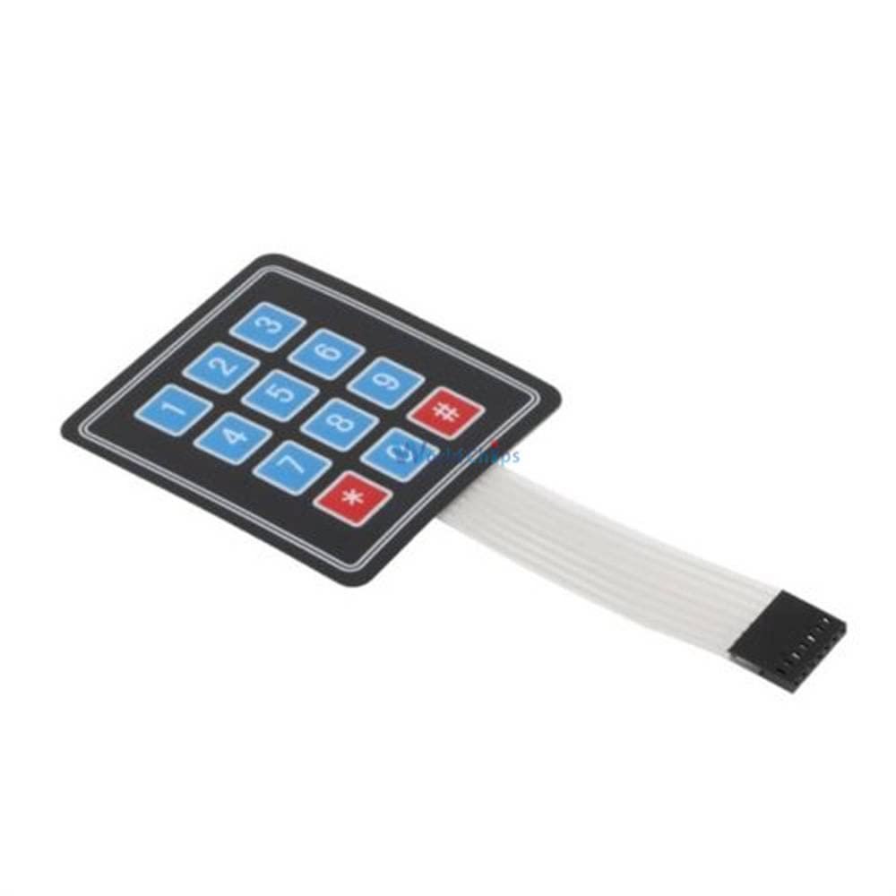10PCS 4x3 Matrix Array 12 Key Membrane Switch Keypad Keyboard 3x4 Control Panel Microprocessor Keyboard for Arduino AVR