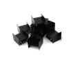 10pcs Black Aluminum Cooler Heat Sink Heatsink 30x30x25mm for Power IC view 2