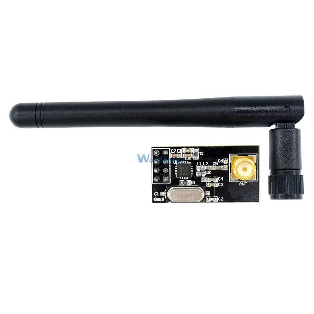 10PCS 2.4G NRF24L01+PA+LNA SMA Antenna Wireless Transceiver 1100-Meter Distance Microcontroller Module for Arduino