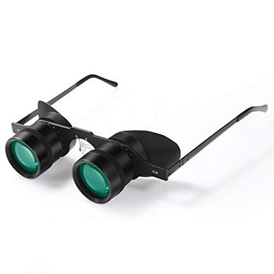 Fishing Glasses Binoculars 10x34 Portable Glass Style Glasses Binoculars Only 66 Grams Light