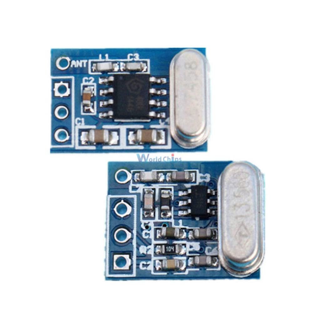 1Set 2Pcs 433MHZ Wireless Transmitter Receiver Board Module SYN115 SYN480R Ask/OOK Chip PCB