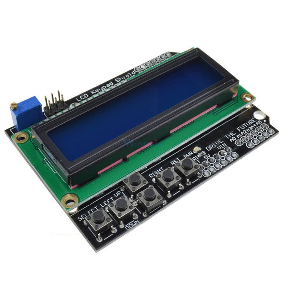 10Pcs/Lot 1602 LCD Keypad Shield LCD 1602 Module Display for Arduino ATMEGA328 ATMEGA2560 Blue Screen