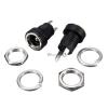 10Pcs 3A 12v for DC Power Supply Jack Socket Female Panel Mount Connector 5.5mm 2.1mm Plug Adapter 2 Terminal Types 5.5x2.1 view 2