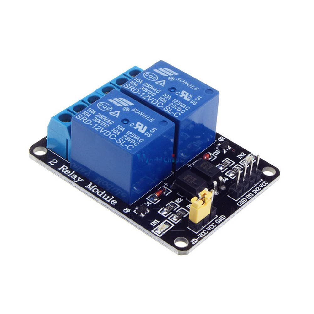 12V 2-Channel 2 Channel Relay Module Shiled Relay Expansion Board Low Level Triggered for Arduino ARM PIC AVR DSP Electronic