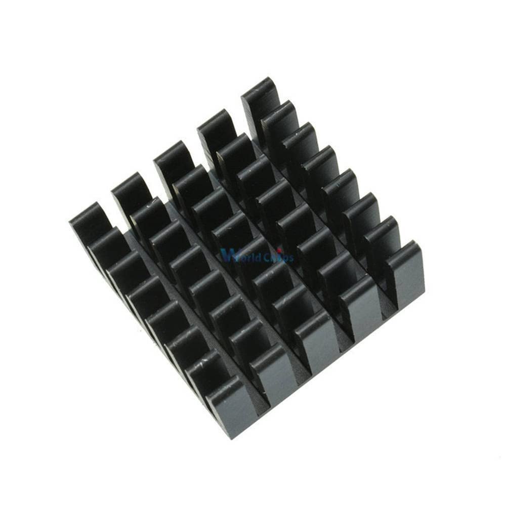 10PCS Radiating Fin 20x20x10mm Black Slot Routing CPU Cooling Fin Heat Sink